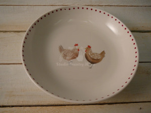 Keramická misa SLIEPKY 