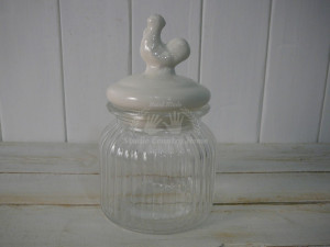 Sklenená dóza KOHÚTIK - S