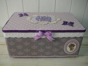 Drevená skrinka LEVANDUĽKA