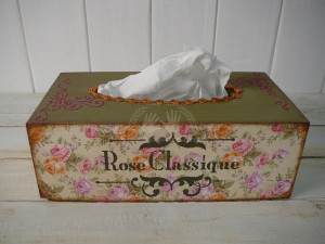 Box na kapesníky ROSE