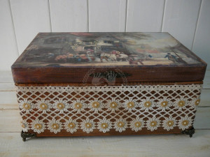 Drevená skrinka HISTORY