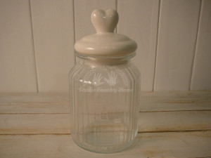 Sklenená dóza SRDIEČKO - M 